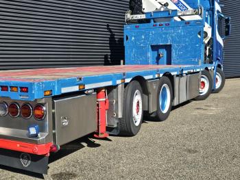 Scania R520 V8 8x2/6 / HMF 70 tm + JUMBO AANHANGER